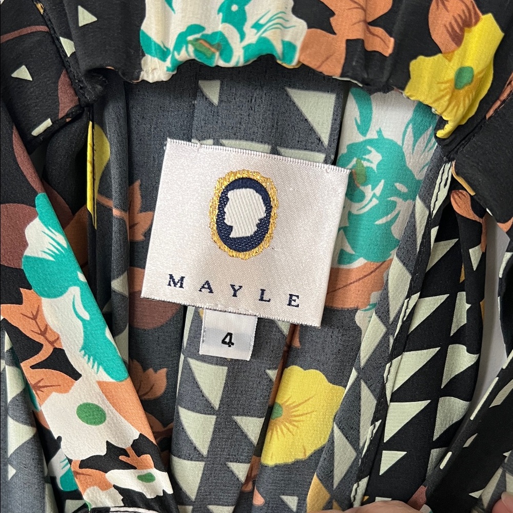 Mayle vintage silk top sz 4 Mint! - Picture 4 of 4